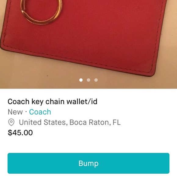 Coach key chain ID wallet - Picture 5 of 5